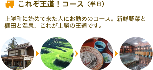 これぞ王道！コース（半日）